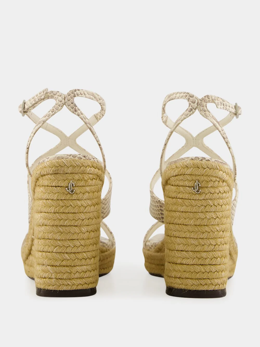 Roccia Embossed Leather Ayla Wedges - Image 5