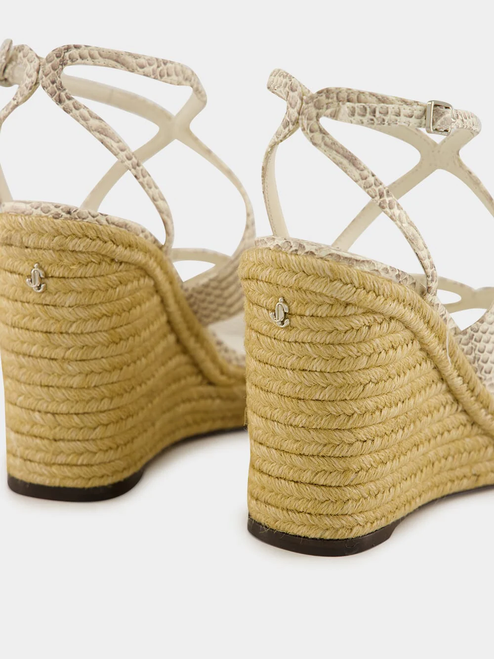 Roccia Embossed Leather Ayla Wedges - Image 6