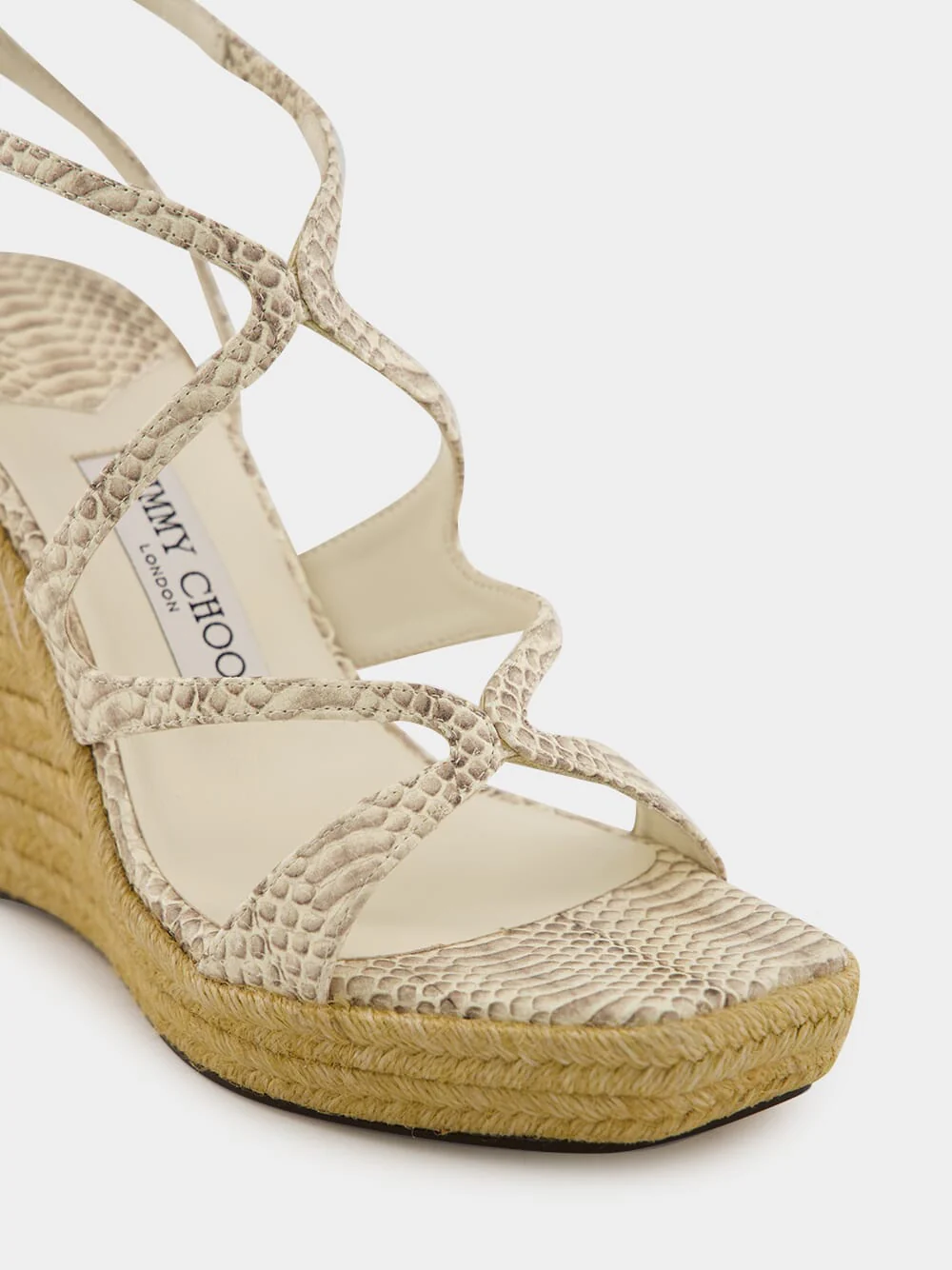 Roccia Embossed Leather Ayla Wedges - Image 7