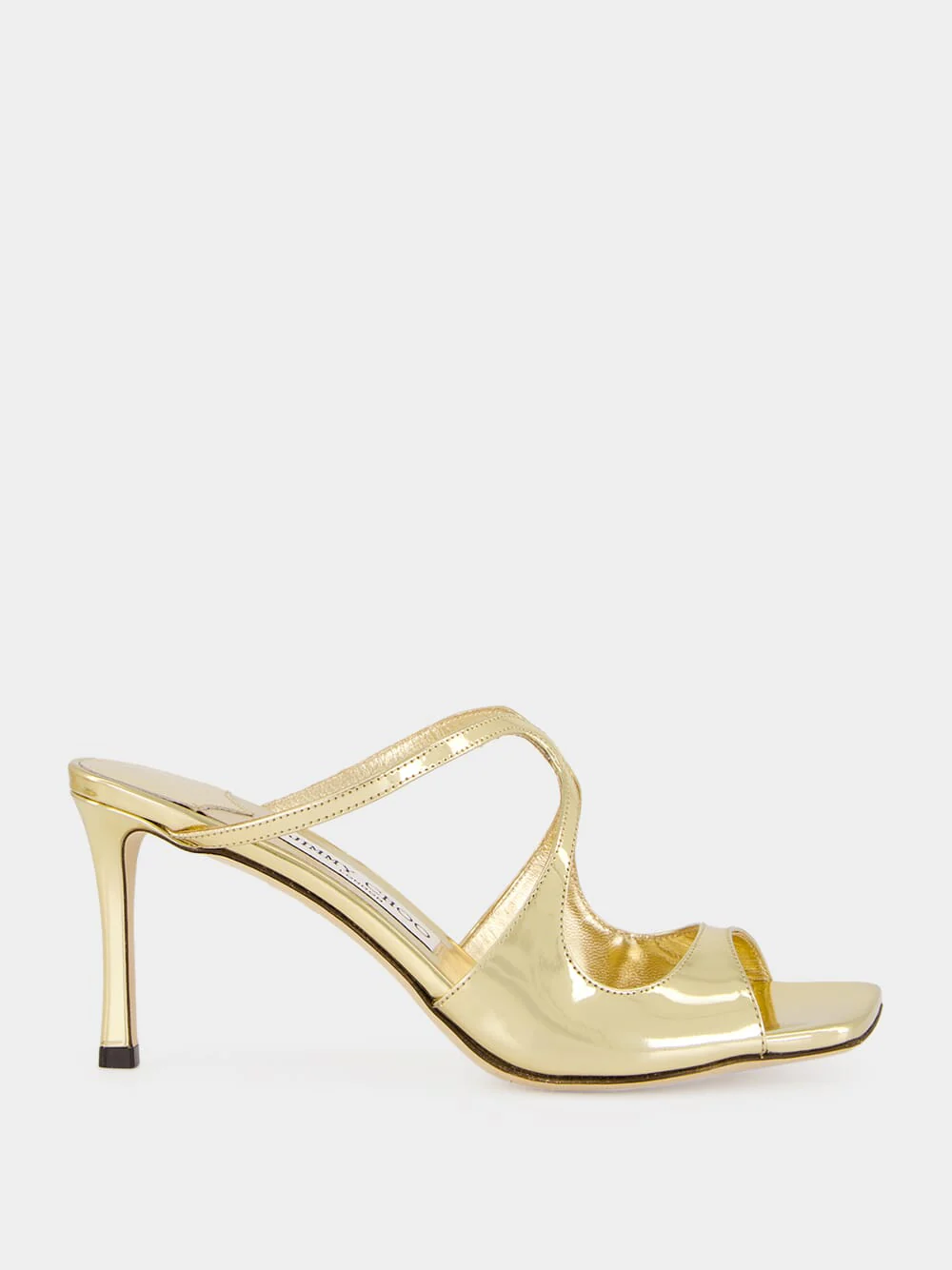 Anise 75 Gold Leather Mules