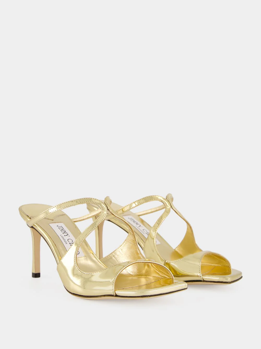 Anise 75 Gold Leather Mules - Image 3