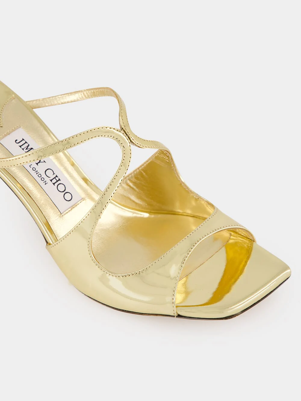 Anise 75 Gold Leather Mules - Image 6