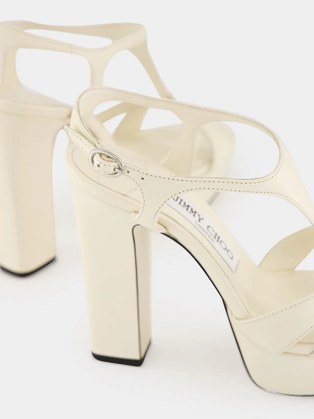 Latte Kesia 120 Platform High-Heel Sandals - Image 6