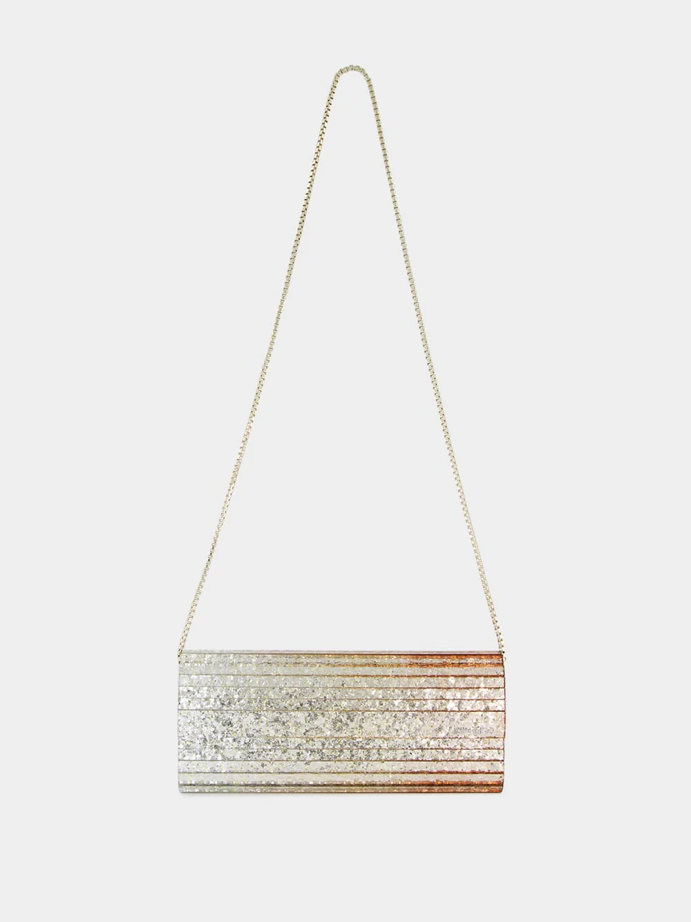 Sweetie Metallic Dégradé Glitter Plexi Clutch Bag - Image 2