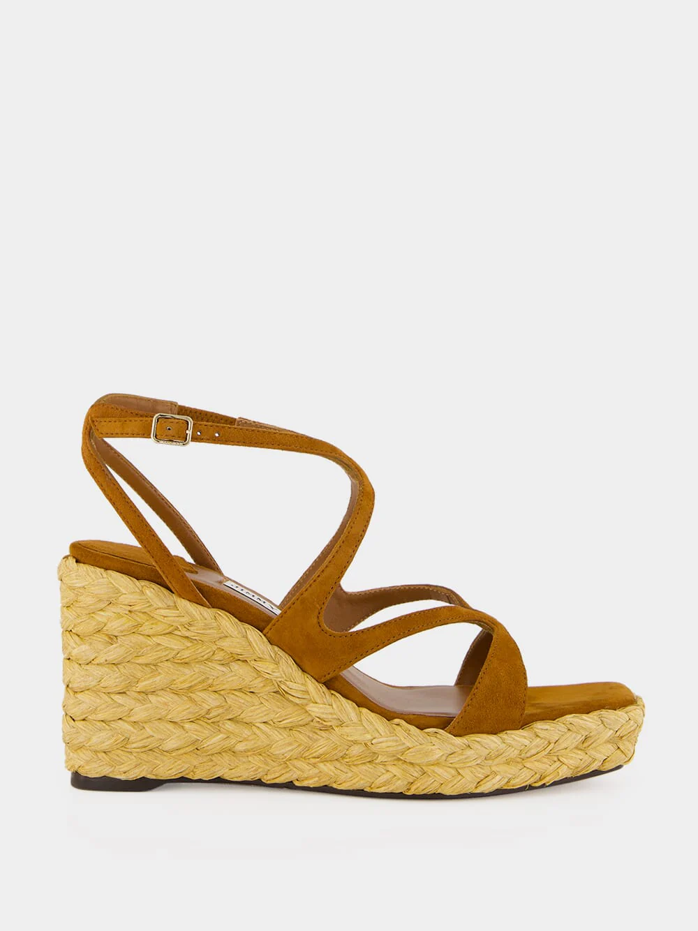 Ayla 85 Tan Suede Wedges