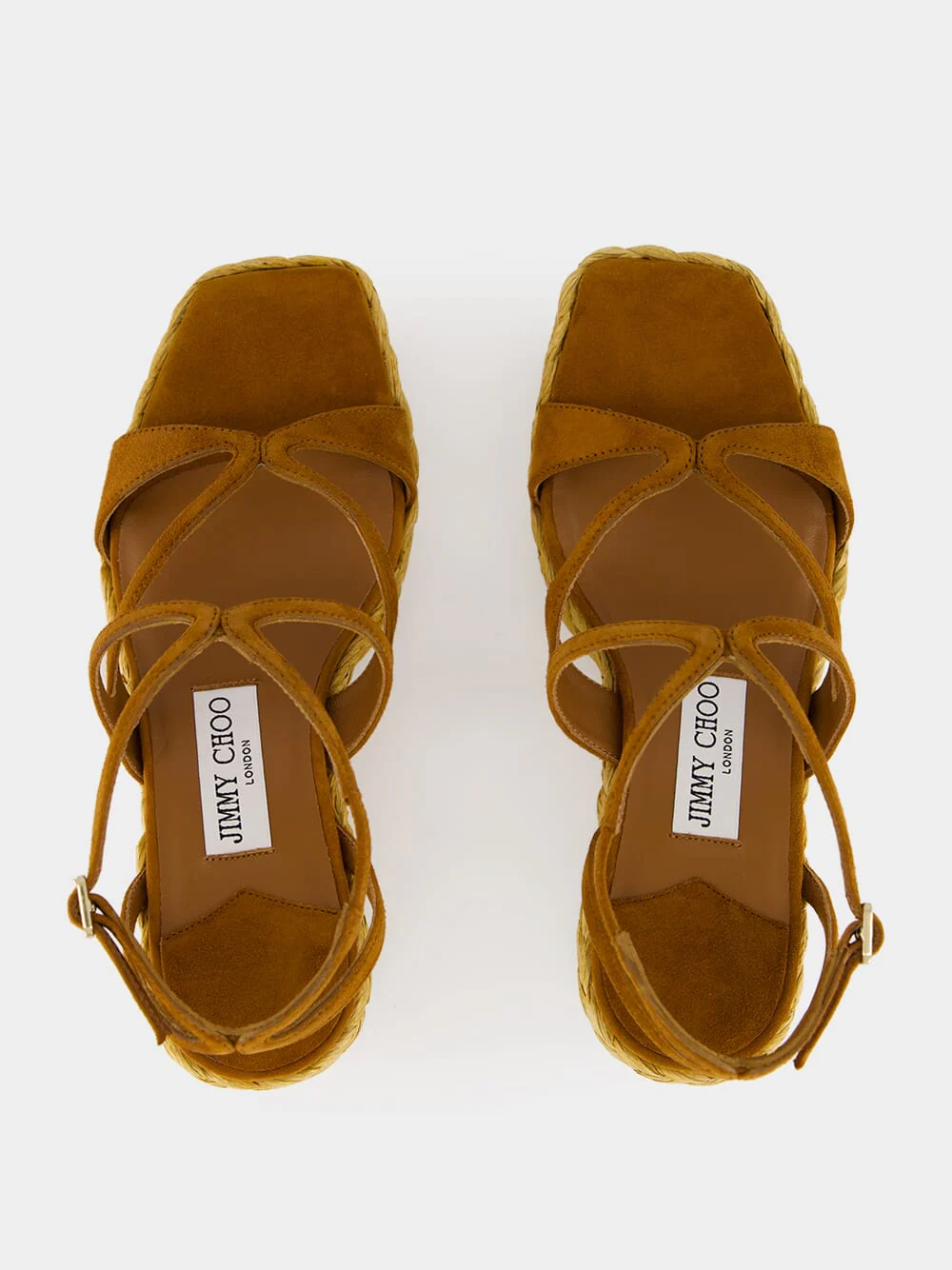 Ayla 85 Tan Suede Wedges - Image 5