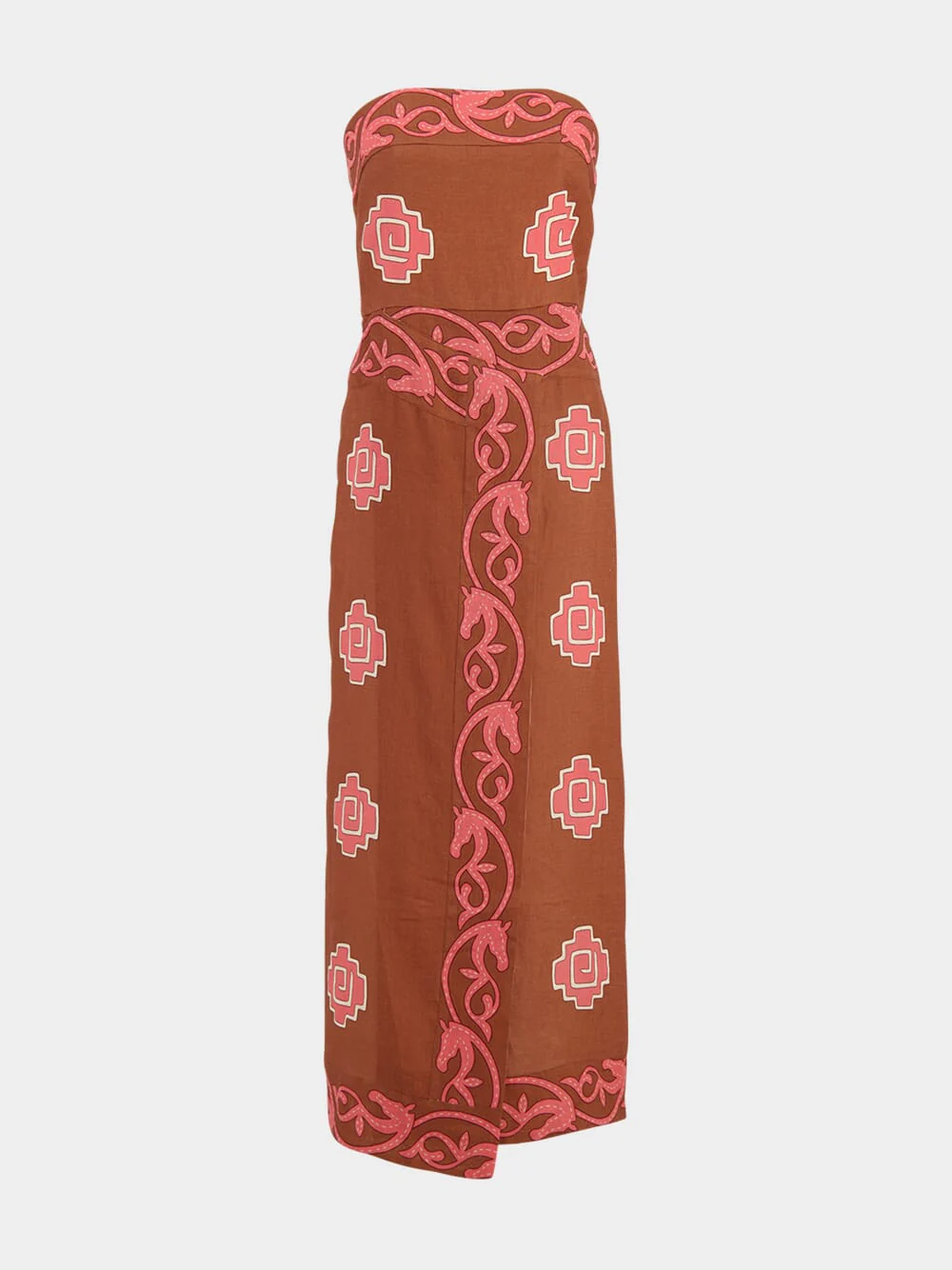 Ancient Strapless Linen Dress - Image 2