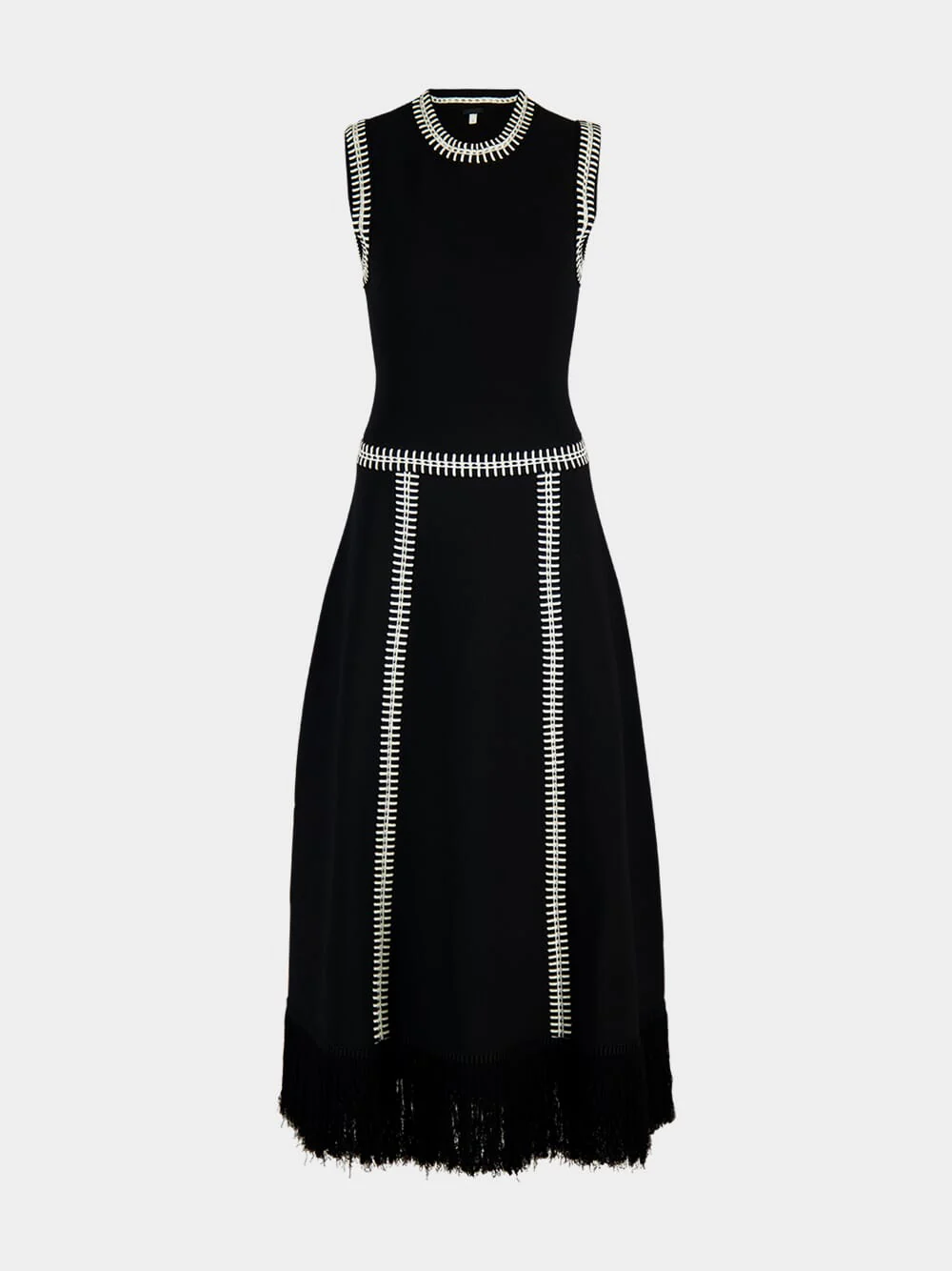 Black and Ecru Holiday Dress