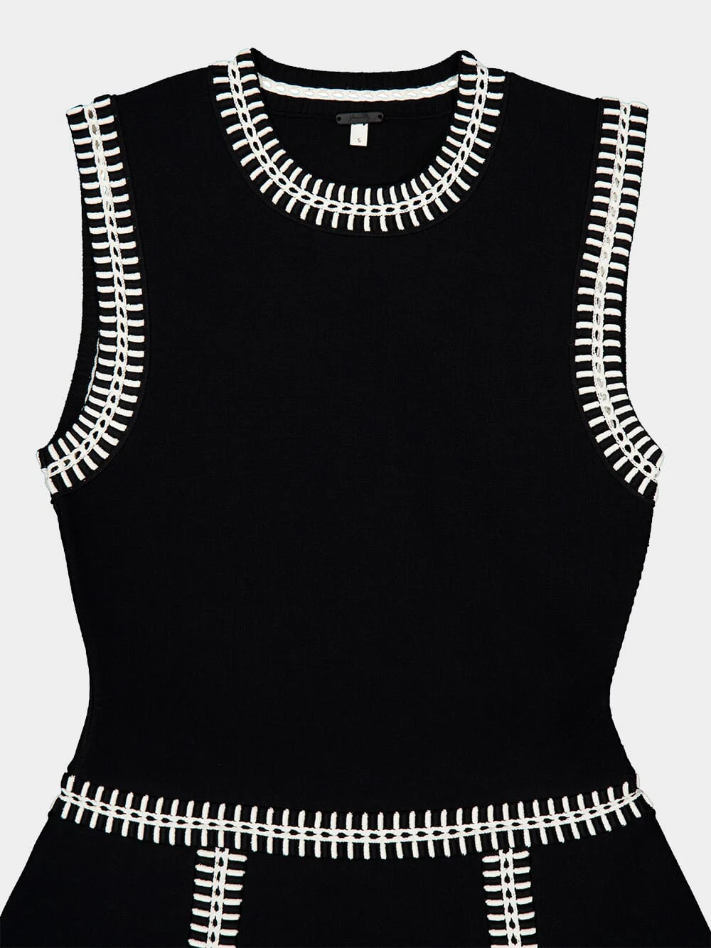 Black and Ecru Holiday Dress - Image 3