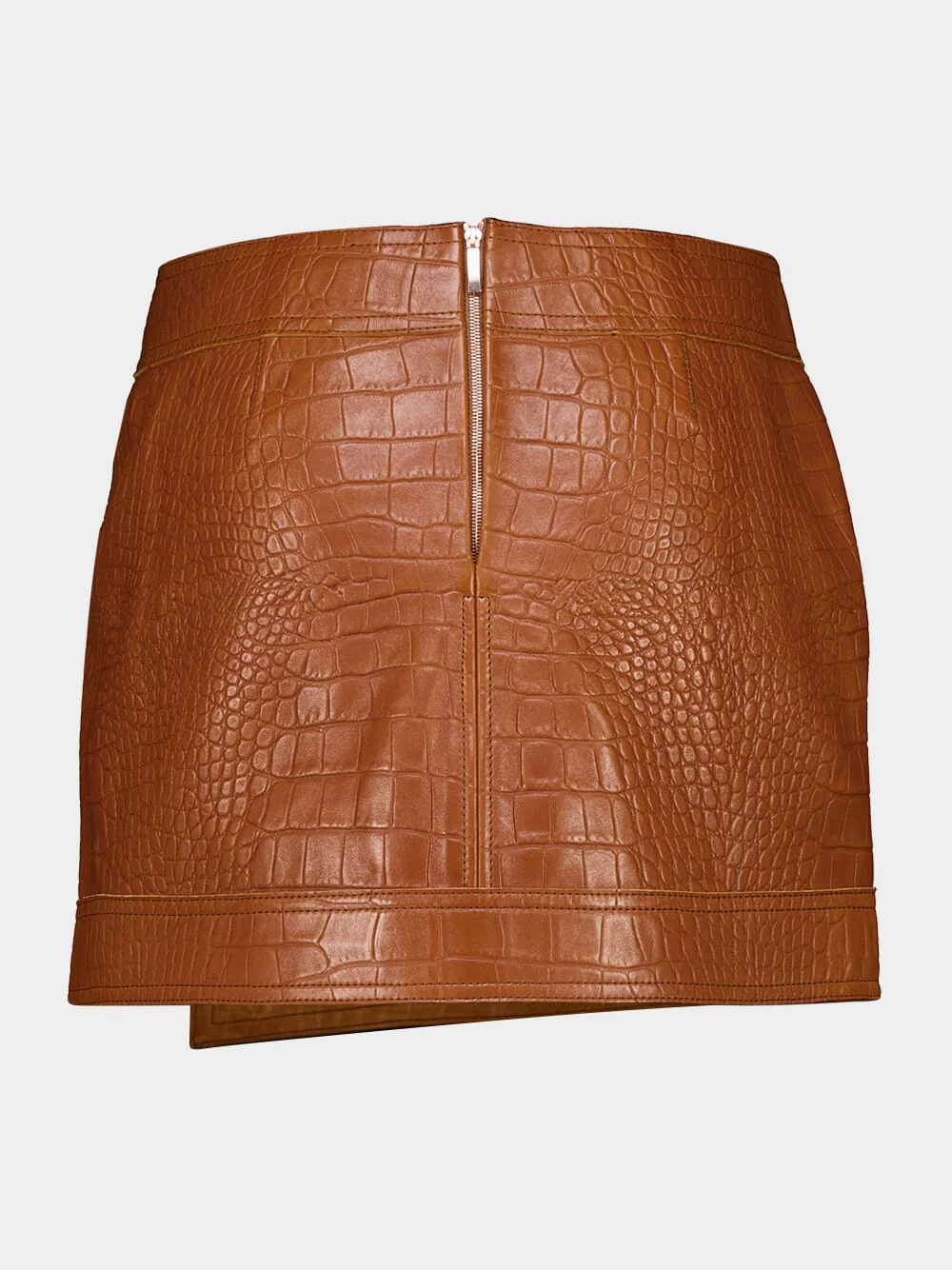 Camel Leather Emerging Skirt - Image 3
