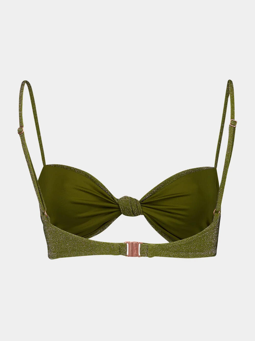 Heliconia Green Bikini Top - Image 3