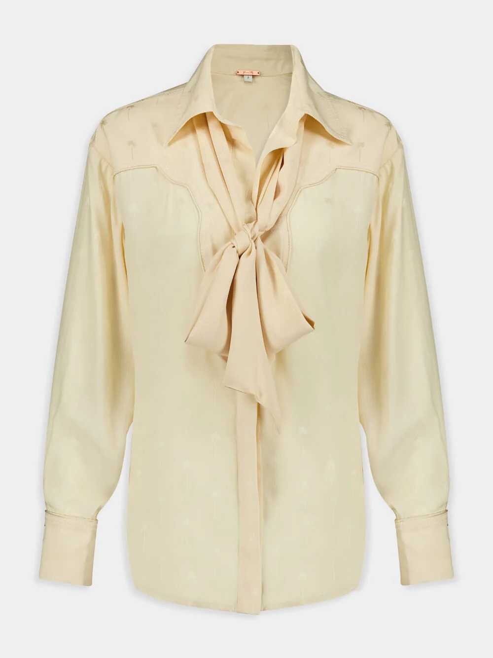 Lone Palm Silk Jacquard Shirt