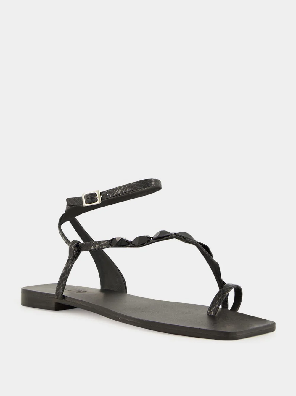 Dark Chocolate Dazzling Crest Sandals - Image 2