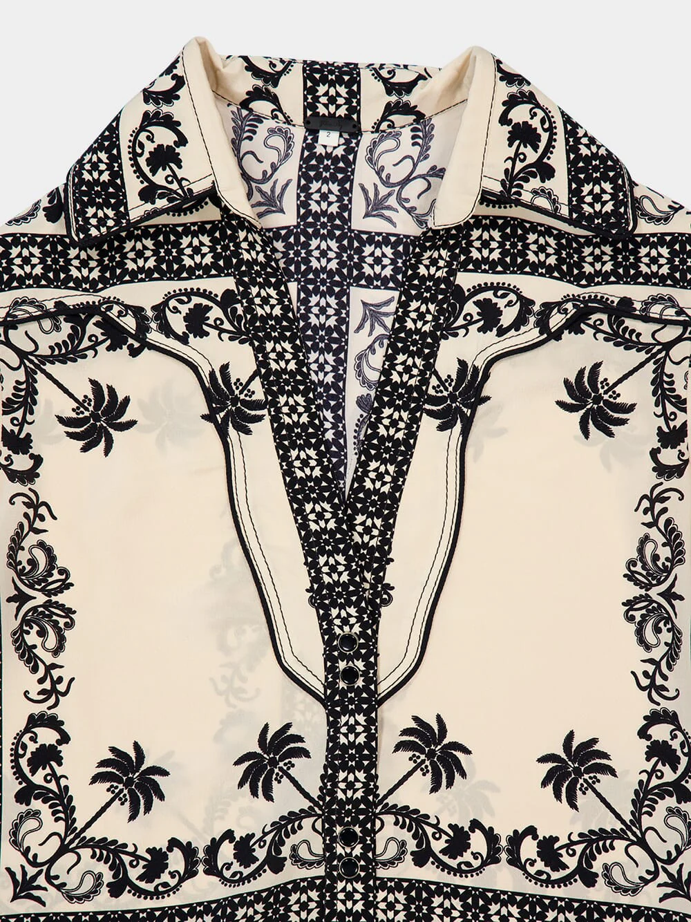 Ecru and Black Sonriente Shirt - Image 4