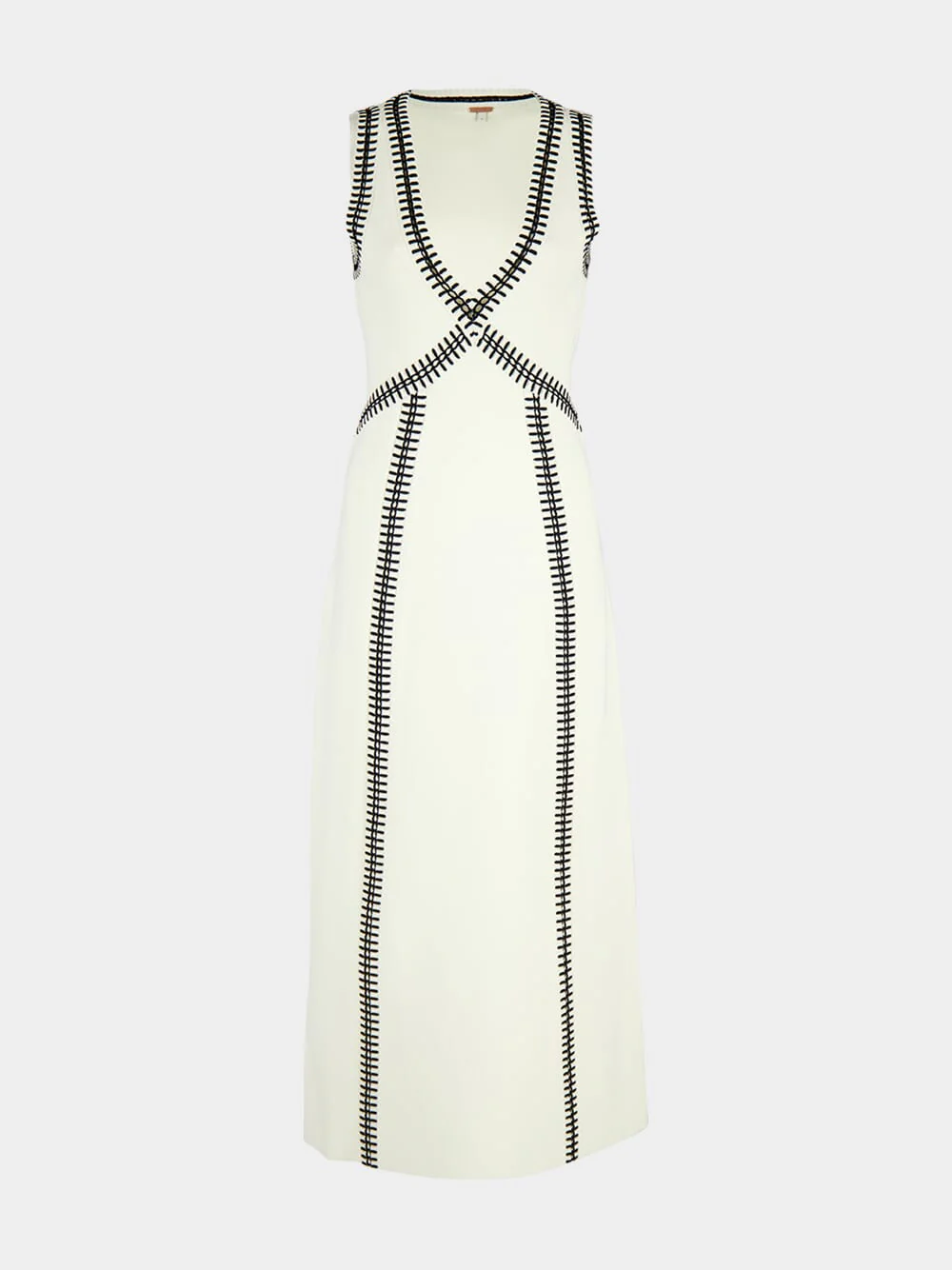 Ecru and Black Spiritual Dress - Image 2
