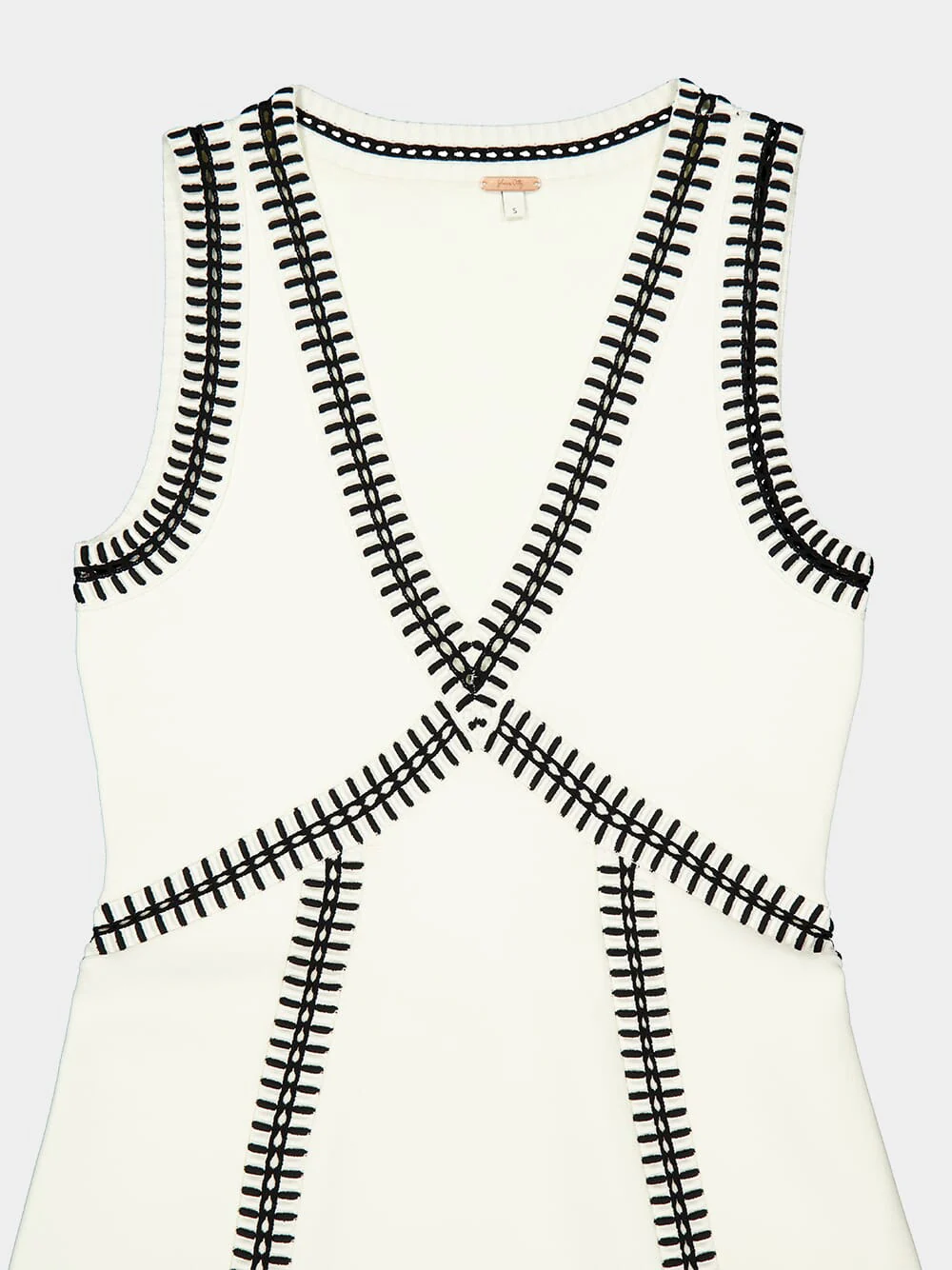 Ecru and Black Spiritual Dress - Image 4