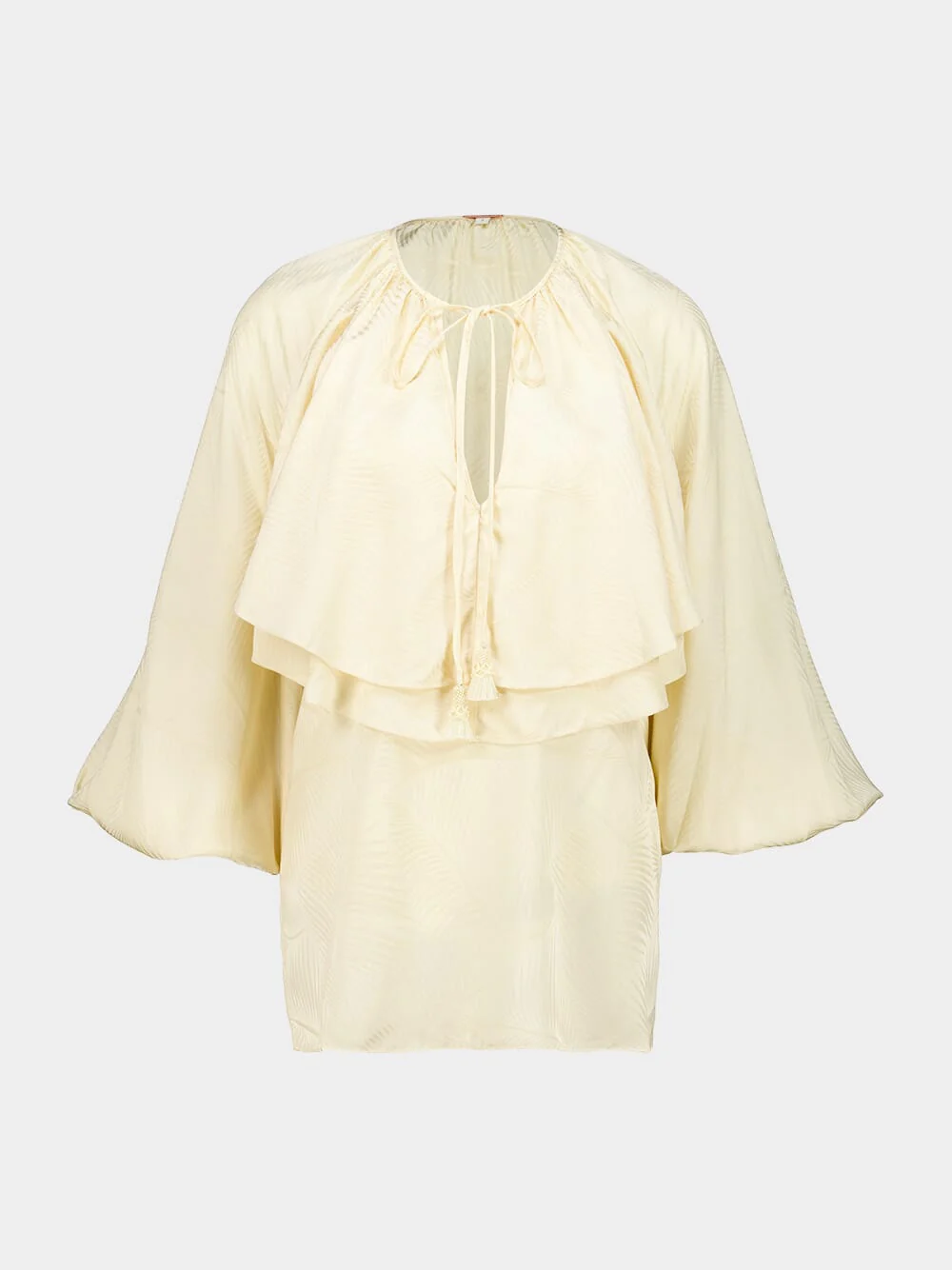 Ecru Brisa Colectiva Jacquard Top