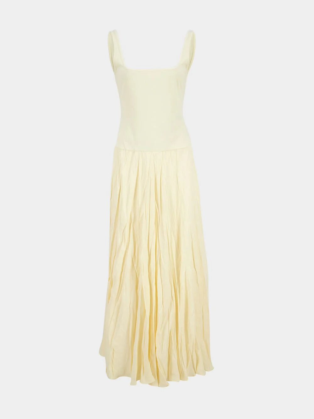 Ecru Mariner Rib Linen Maxi Dress - Image 2
