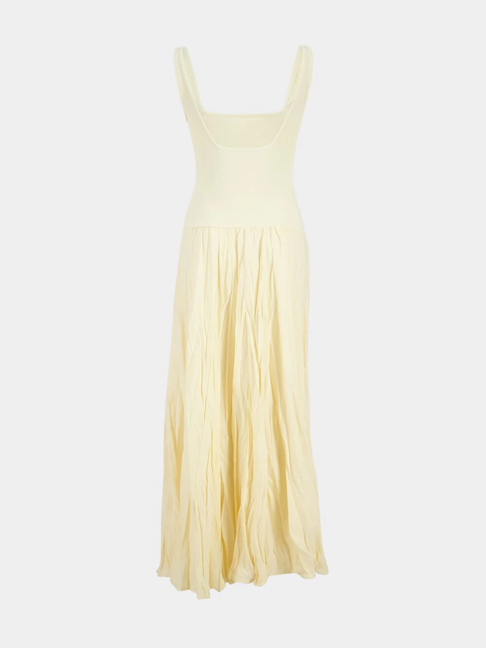 Ecru Mariner Rib Linen Maxi Dress - Image 3