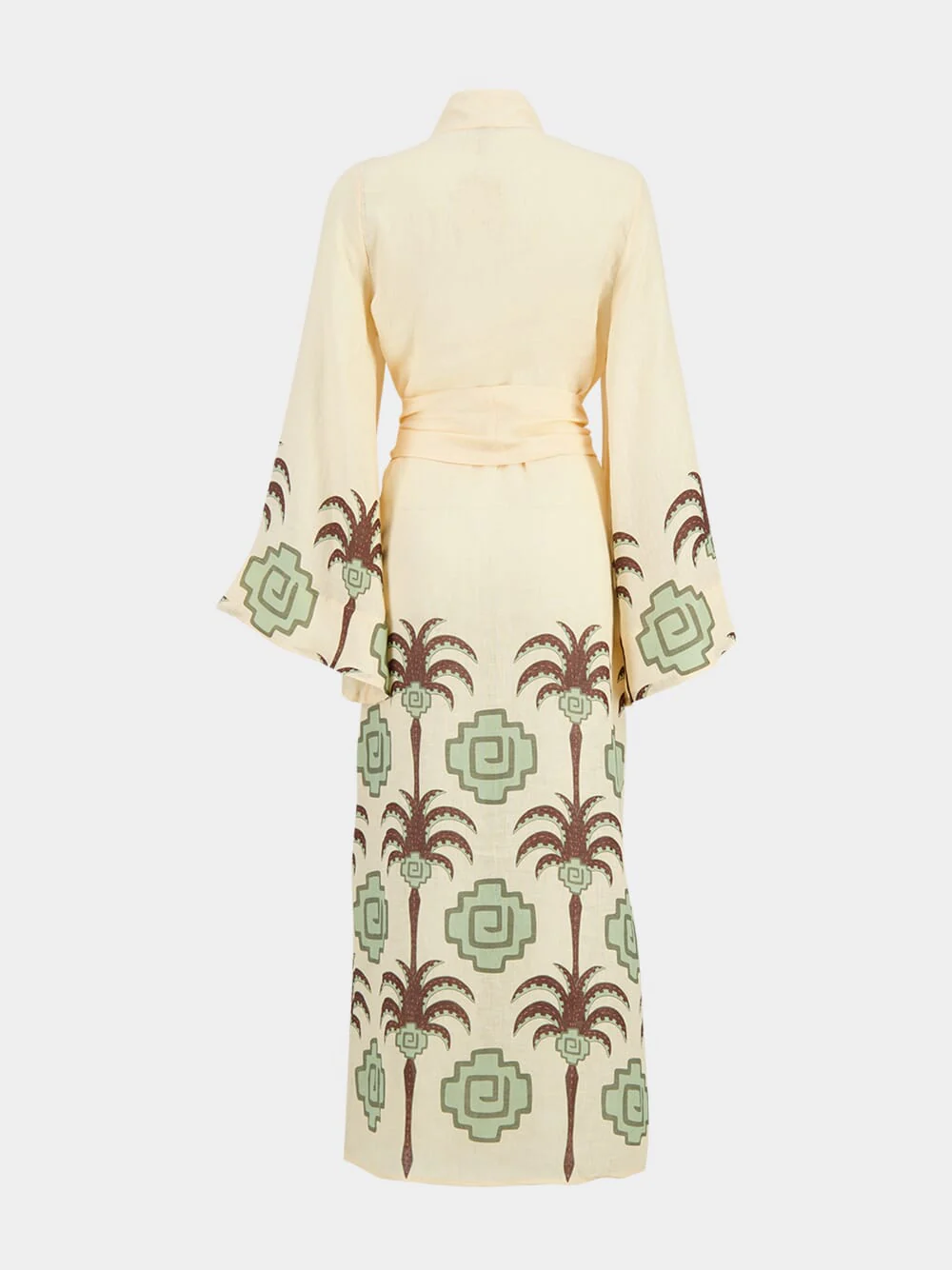 Ecru Palm Boa Whisper Kimono - Image 3