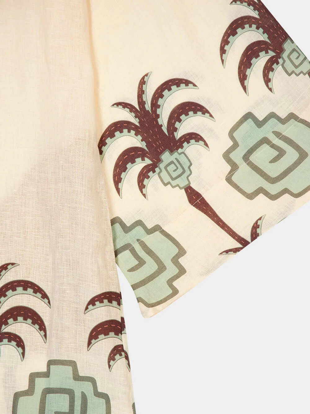 Ecru Palm Boa Whisper Kimono - Image 4