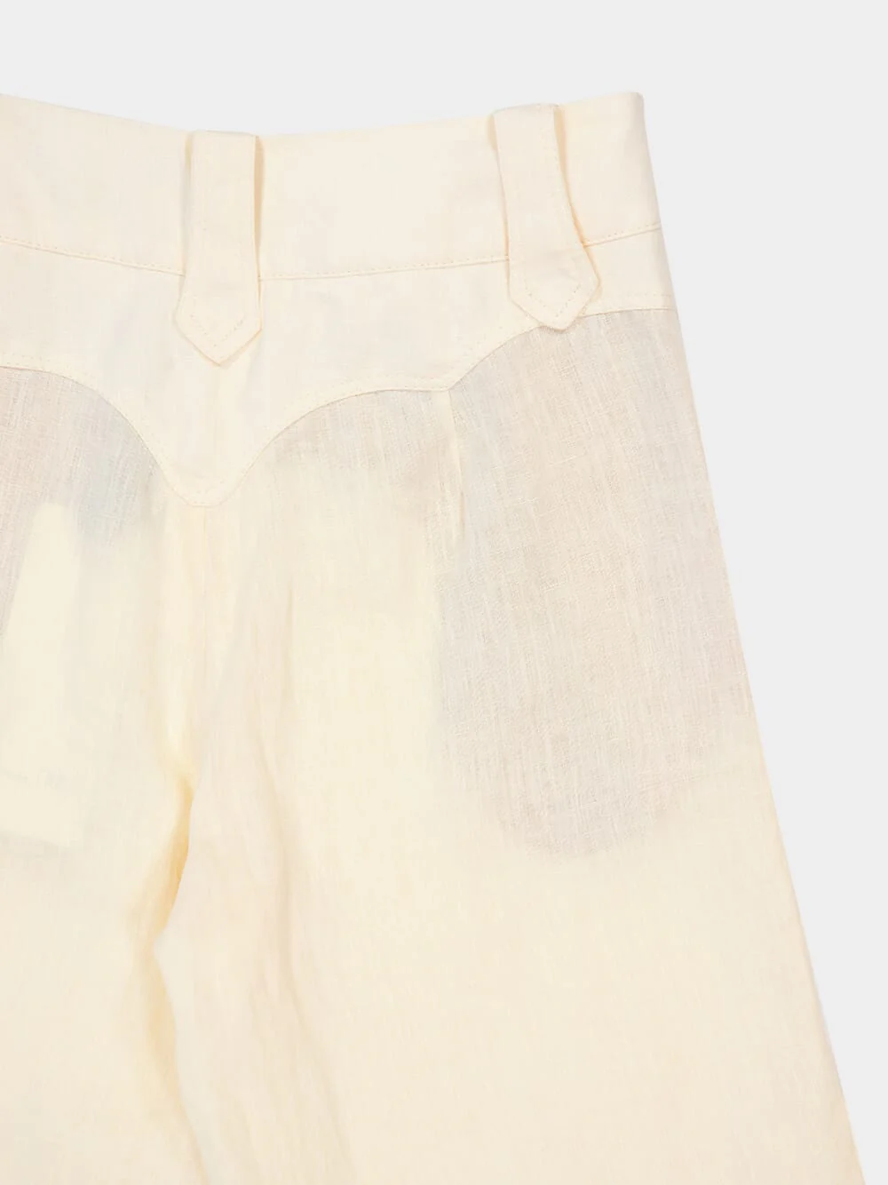 Ecru Passage Poise Wide-Leg Linen Pants - Image 4