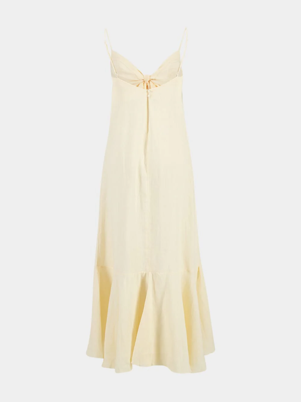 Ecru Zambra Asymmetrical Linen Top - Image 4