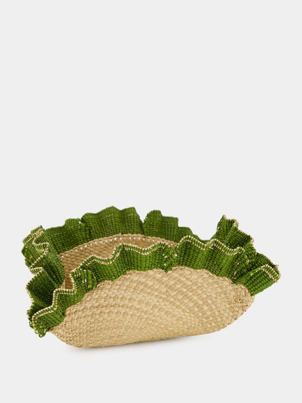 Mushroom Mandala Green Bread Basket - Image 2