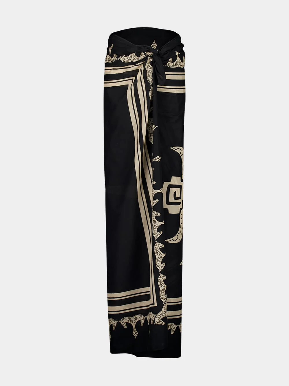 Iconic Black Ancestral Palm Pareo