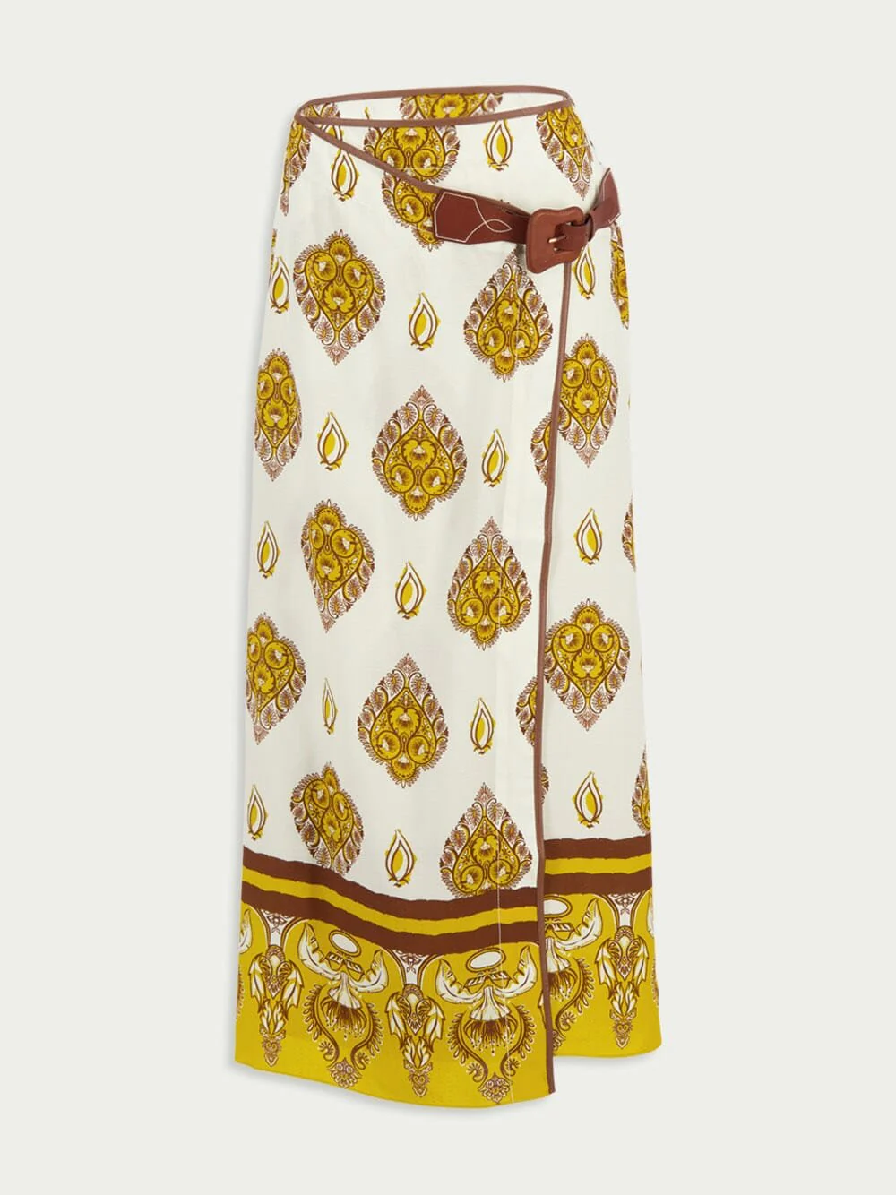India Wrap Midi-Skirt