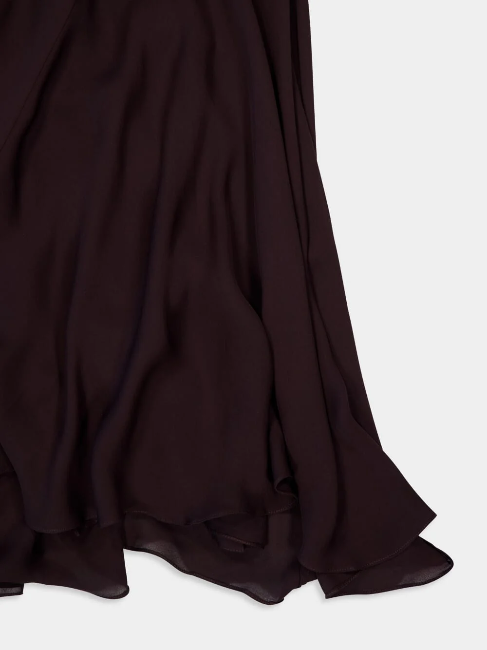 Chocolate Brown New Destiny Silk Maxi Dress - Image 5