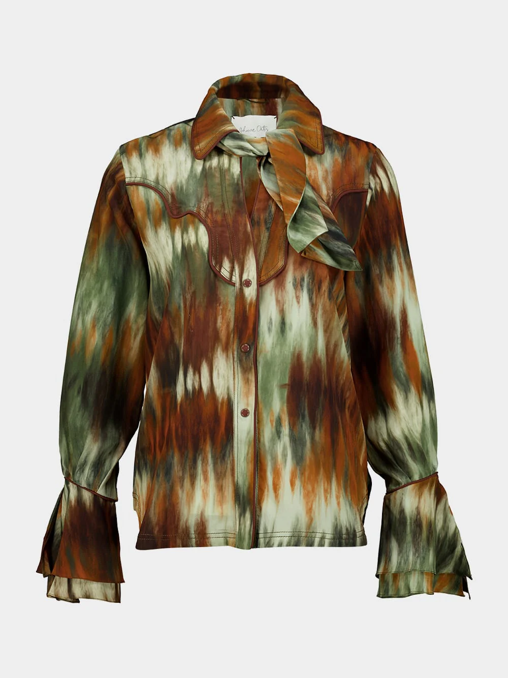 Pine Green and Chocolate Cabalgando Shirt