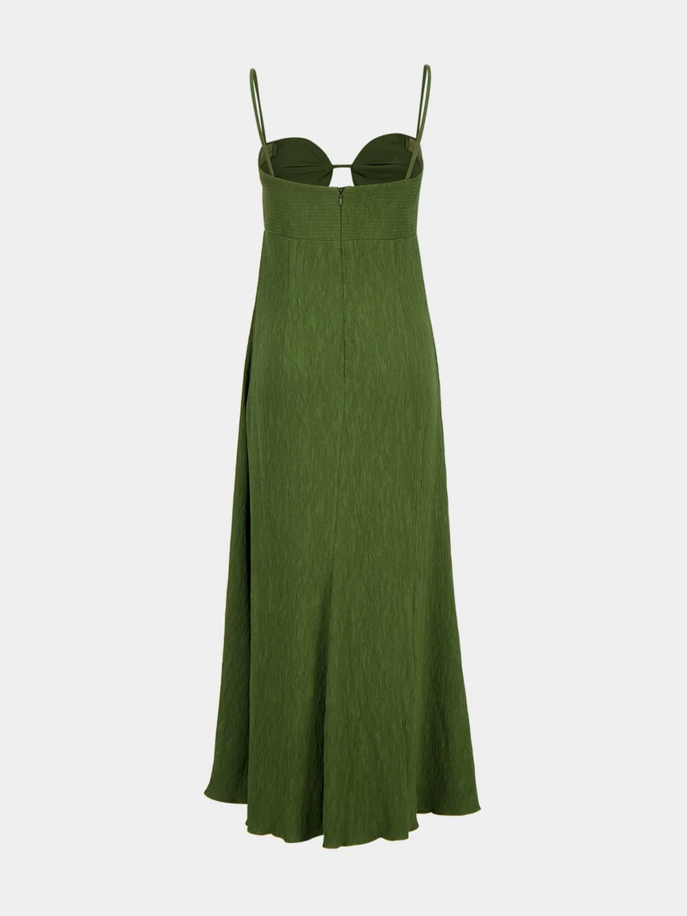 Pine Green Crinkle Maxi Dress - Image 3