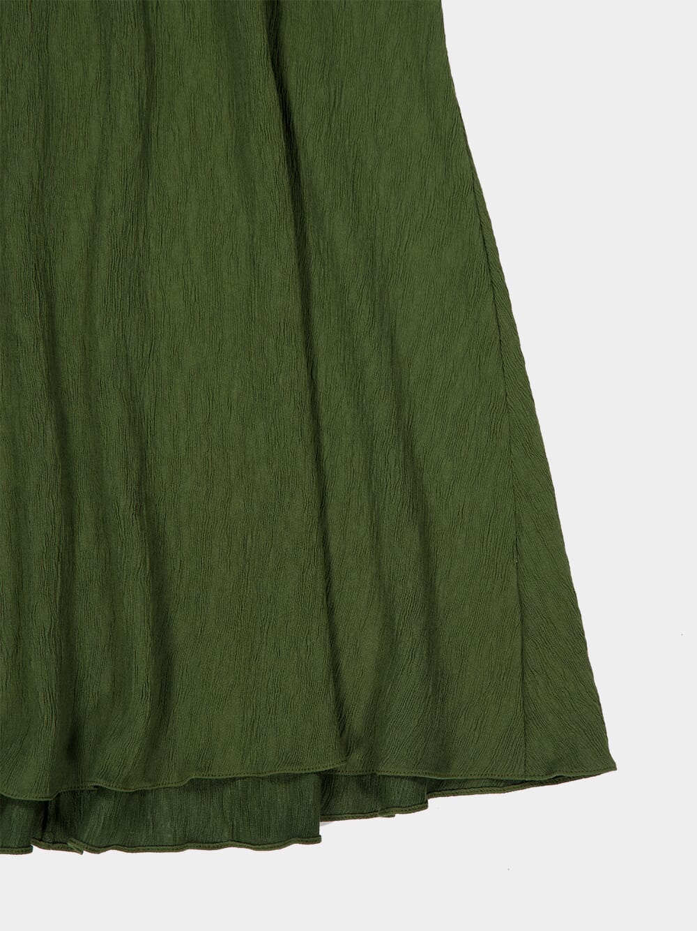 Pine Green Crinkle Maxi Dress - Image 5