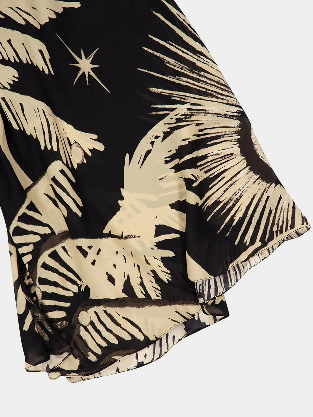 Primera Vez Black and Ecru Maxi Dress - Image 7