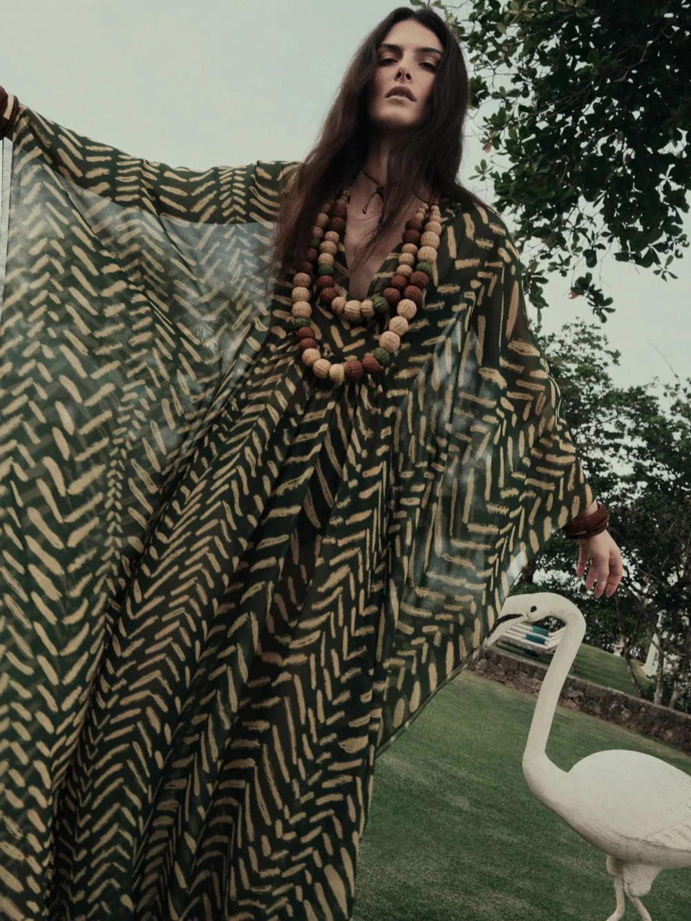 Secret Garden Printed Kaftan Dress