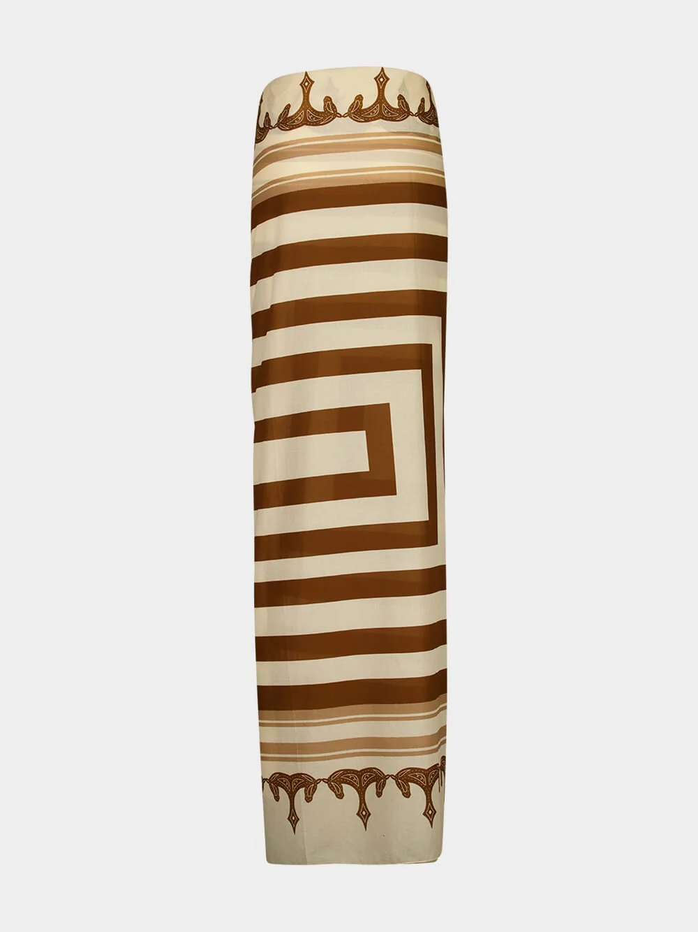 Wood and Carmel Infinity Palm Pareo - Image 2