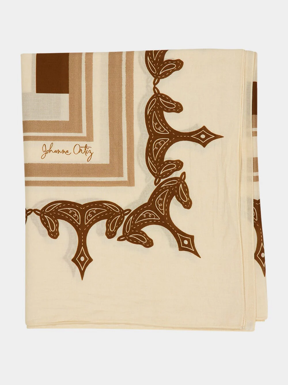 Wood and Carmel Infinity Palm Pareo - Image 4