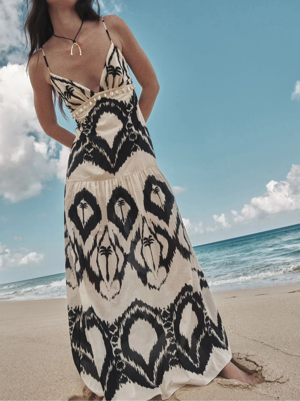 Zea Palm Print Maxi Dress - Image 4