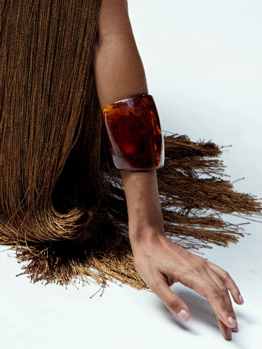 Brown Elsa Resin Cuff