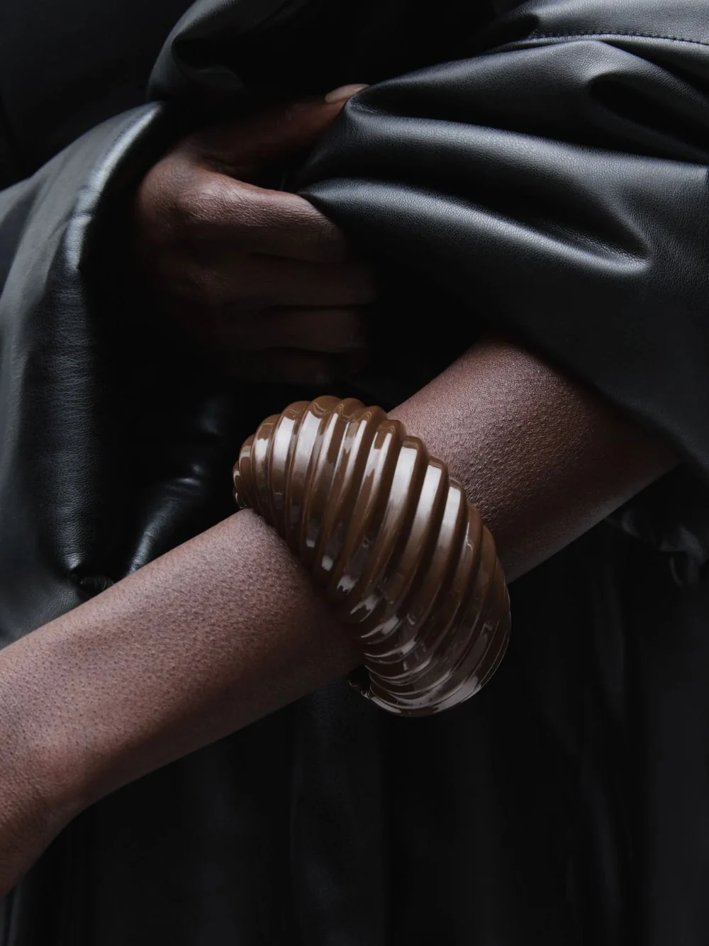 Brown Rowan Resin Cuff - Image 2