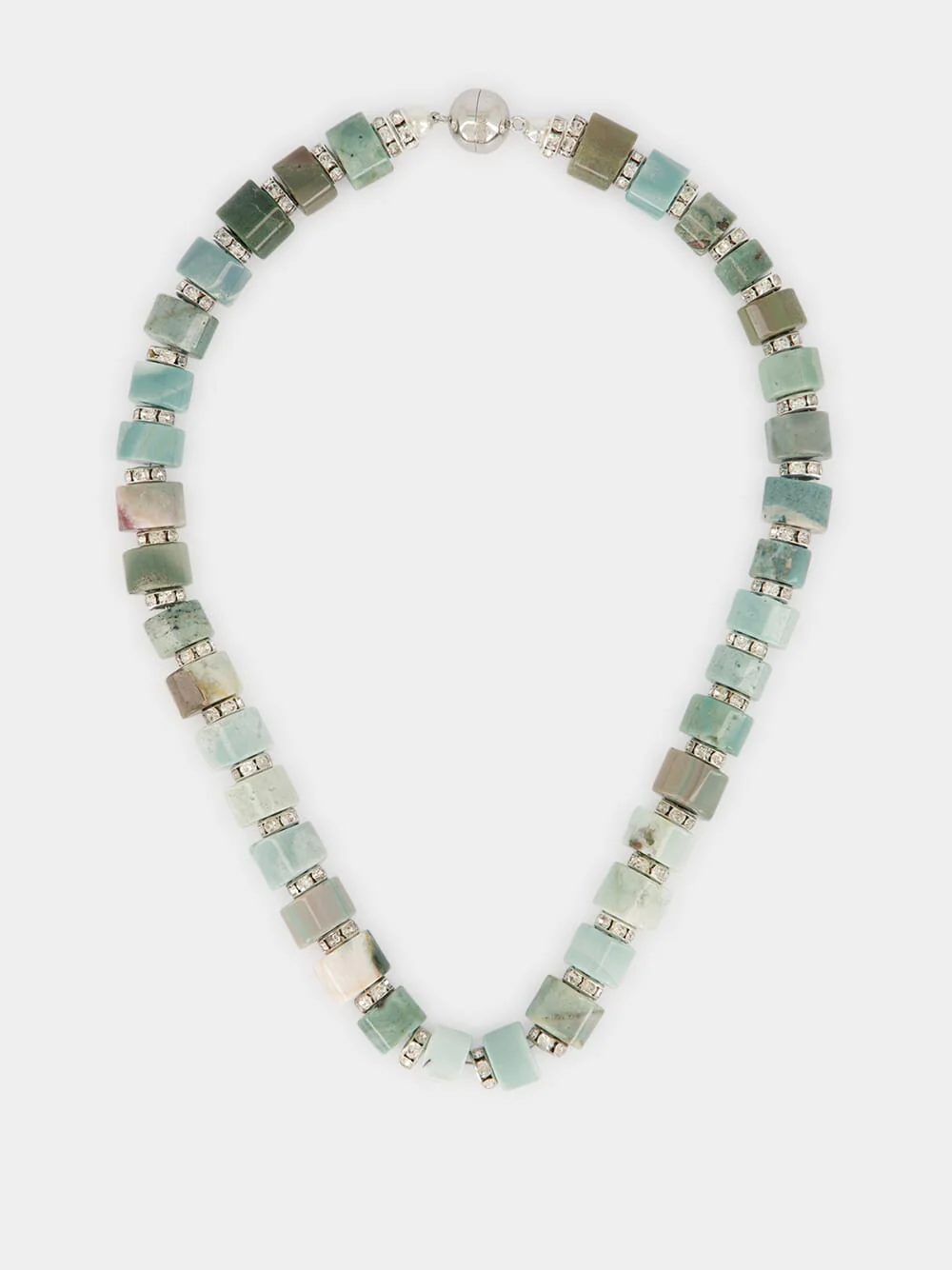 Green Cassandre Agate Beaded Necklace