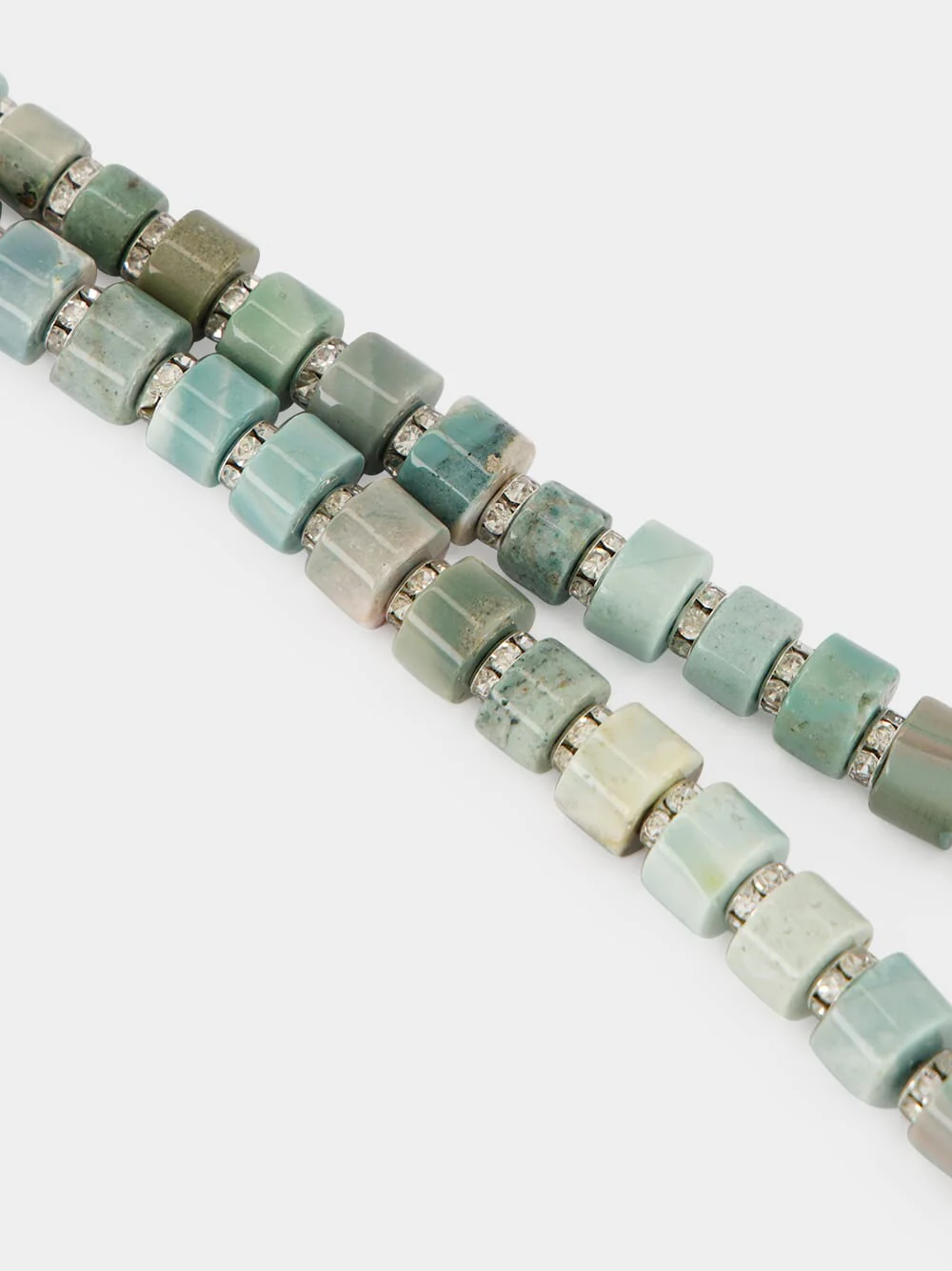 Green Cassandre Agate Beaded Necklace - Image 3
