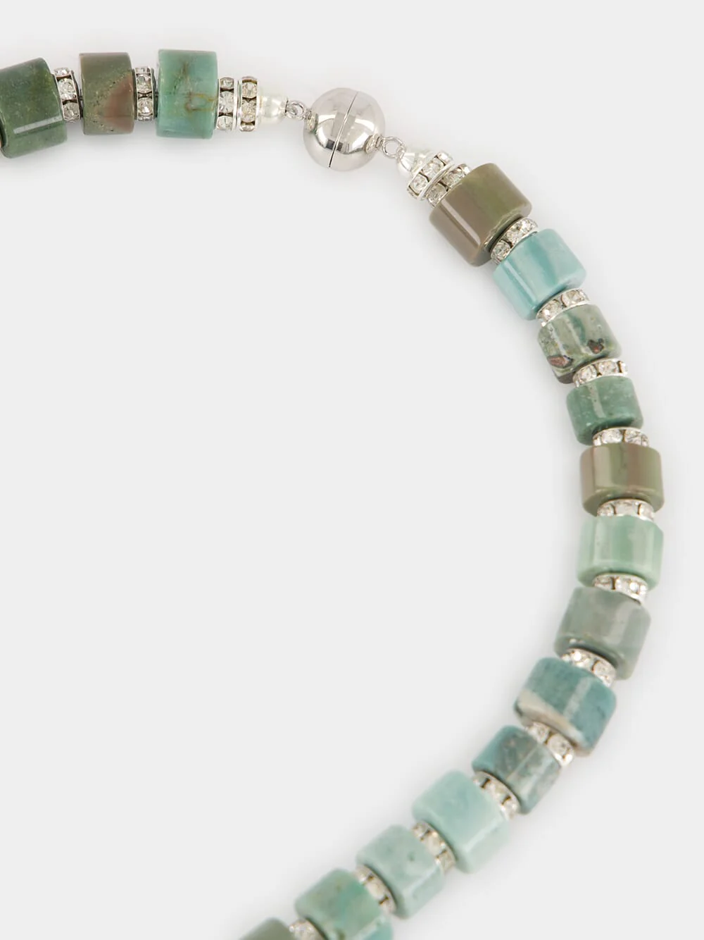 Green Cassandre Agate Beaded Necklace - Image 4
