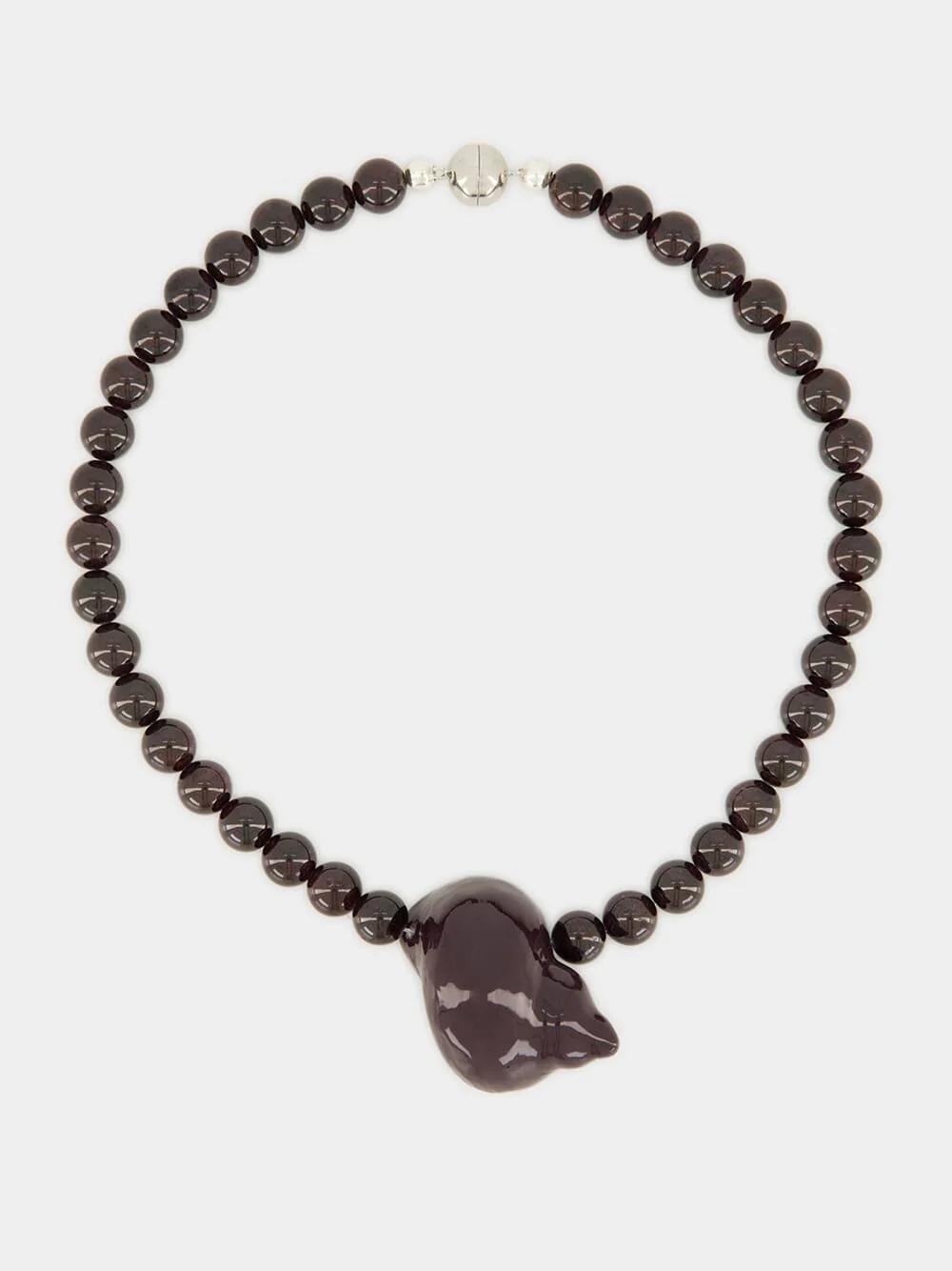 Oxblood Mykonos Garnet Necklace