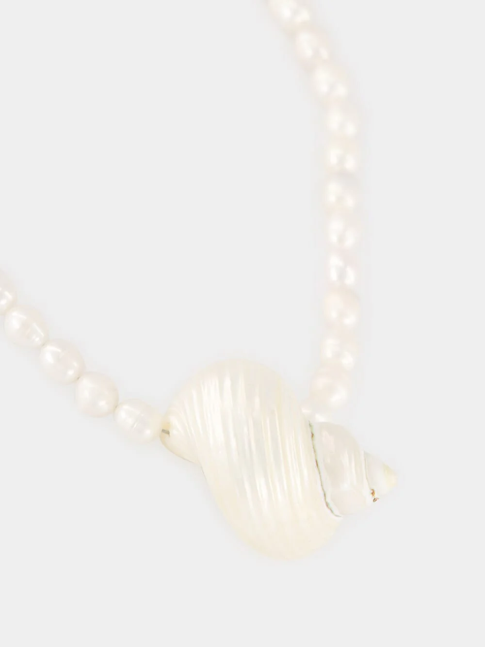 Pearl Mykonos Shell Pendant Necklace - Image 4