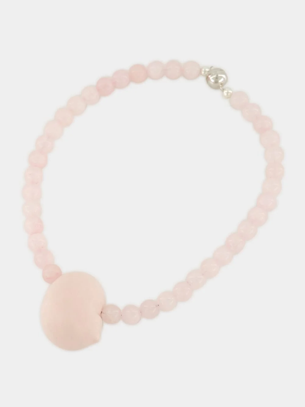 Pink Coral Stone Beads Mykonos Necklace - Image 2