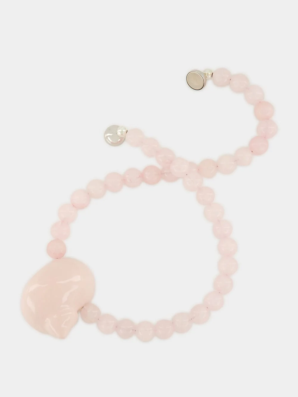 Pink Coral Stone Beads Mykonos Necklace - Image 3