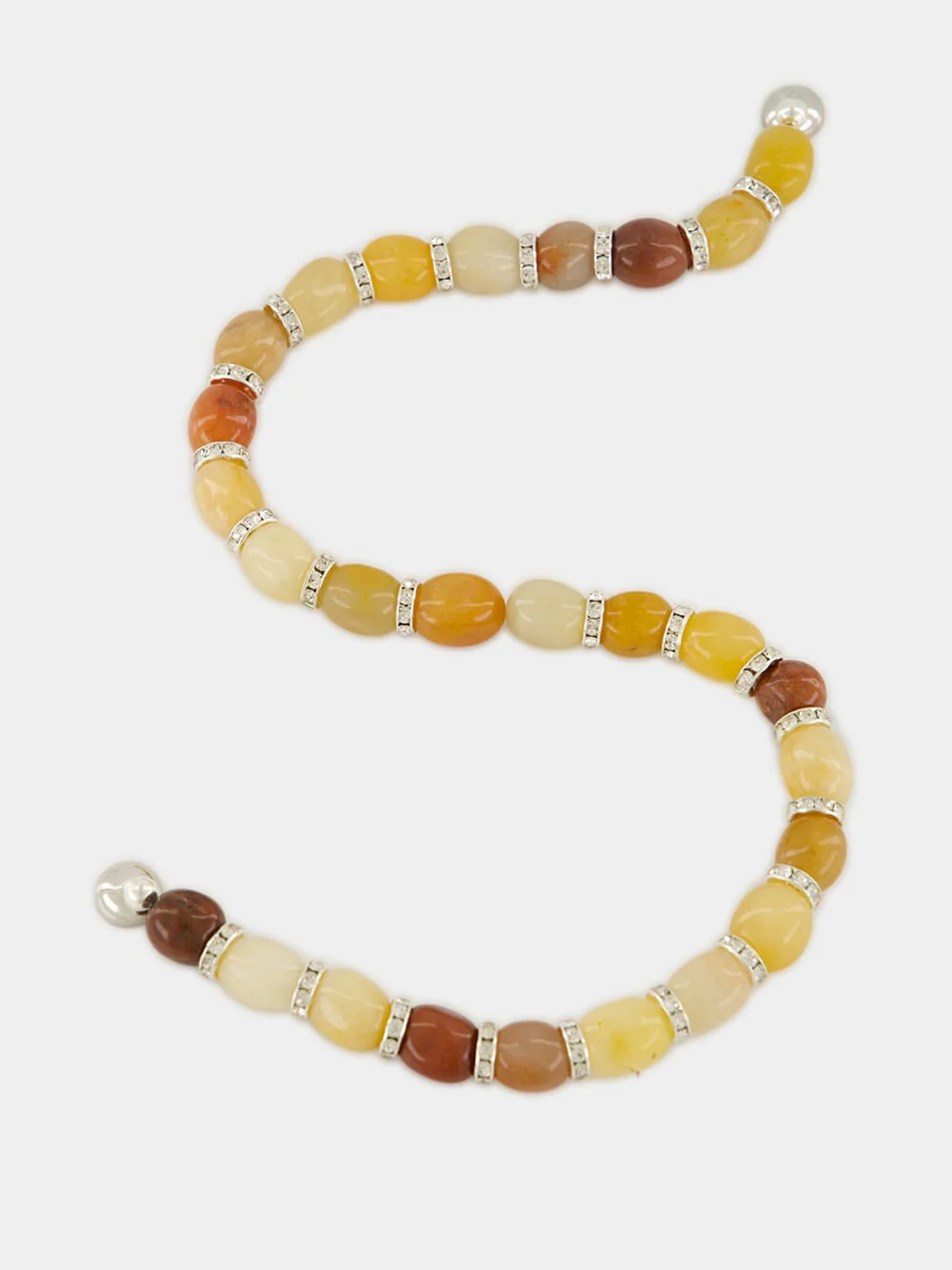 Yellow Odette Natural Aventurine Beaded Necklace - Image 2