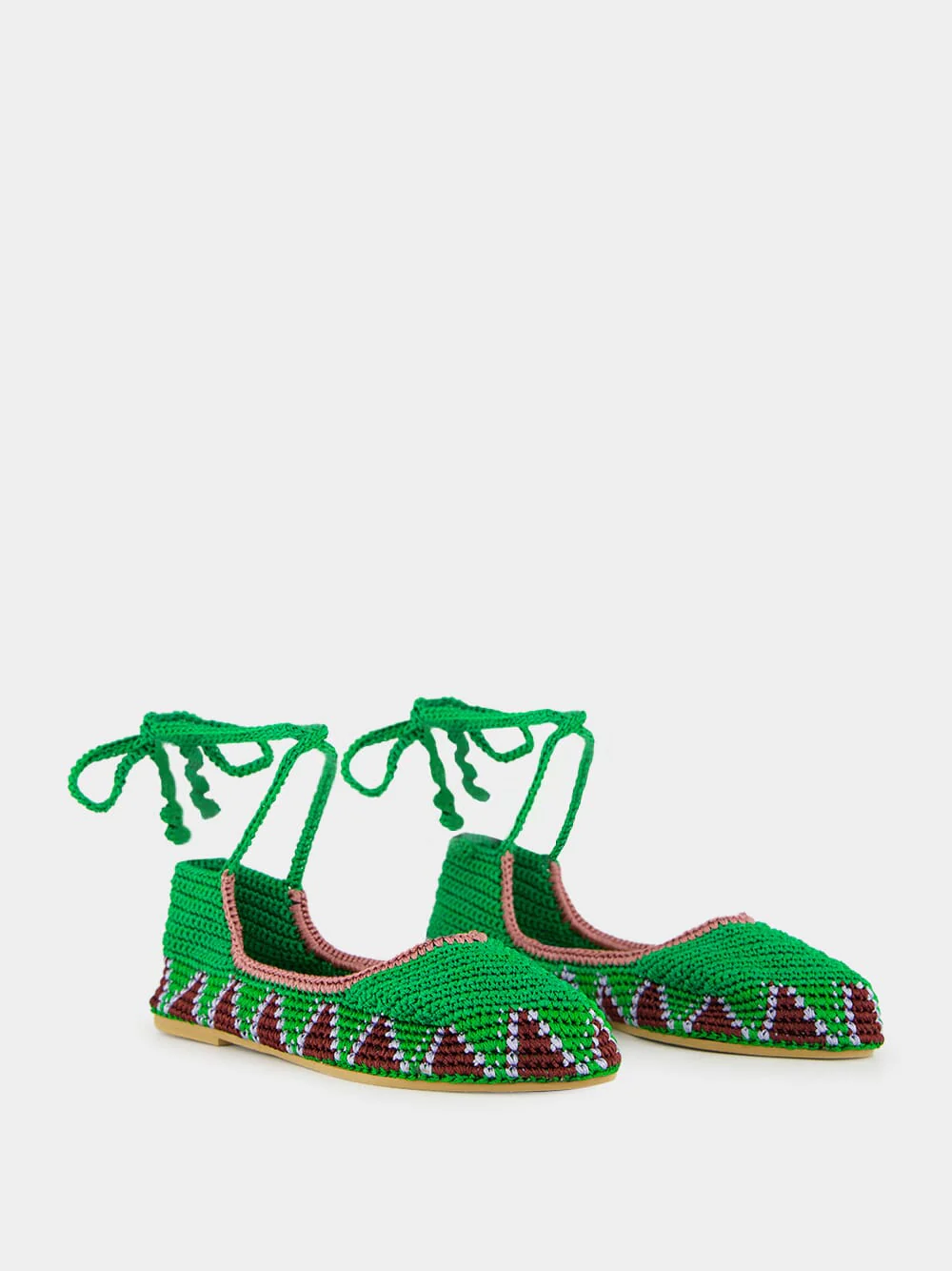 Basil Green High Crochet Ballerina - Image 3